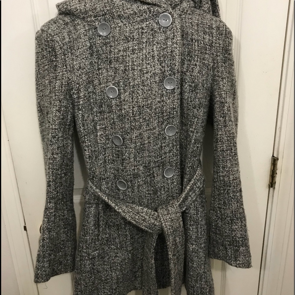 Gray pea coat